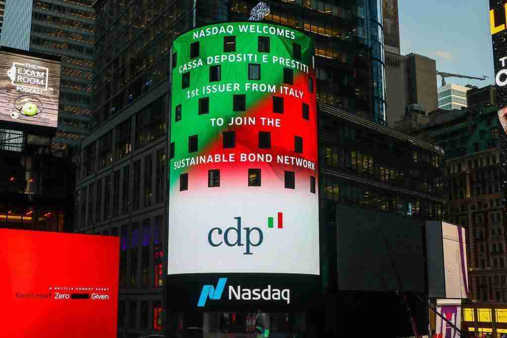 CDP: E’ la prima istituzione italiana  ad aderire al Nasdaq Sustainable Bond Network