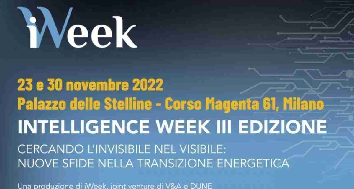 Al via a Milano la terza edizione dell’Intelligence week